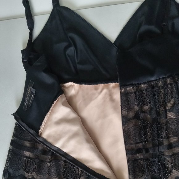 BCBG MaxAzria | Lace and Beaded Babydoll Dress - Picture 6 of 13